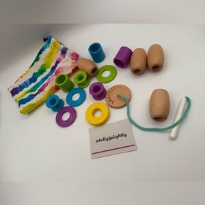 LOVEVERY Bead and Thread Kit (with Drawstring Bag)